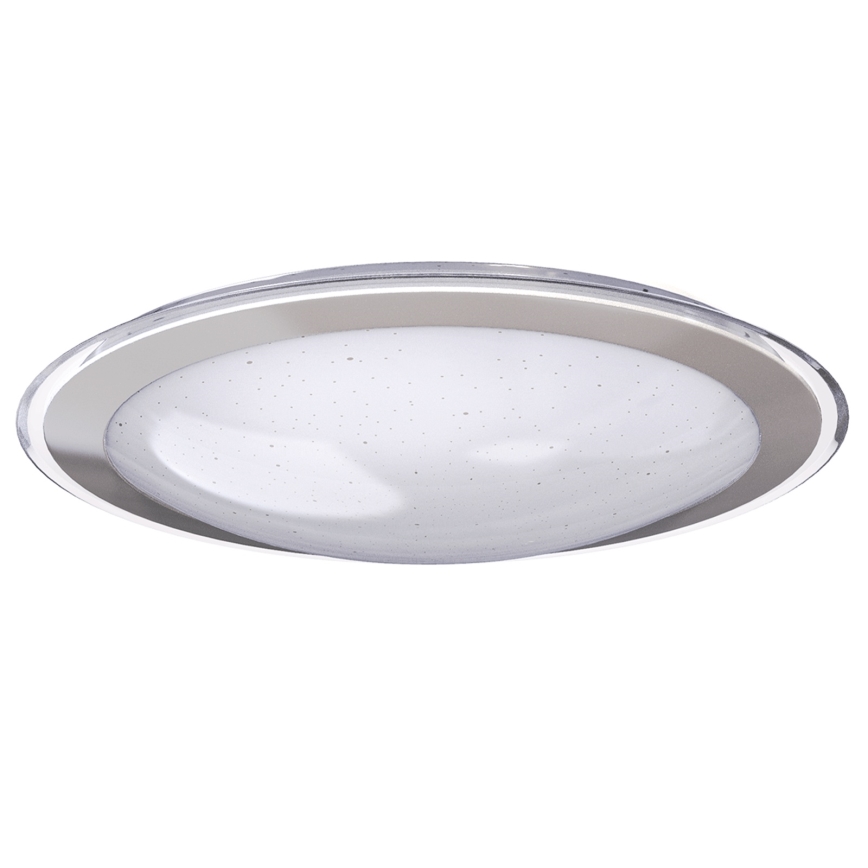 Aigostar - Dimbare plafondlamp LED/30W/230V 2700-6500K Ø 42,9 cm chroom + afstandsbediening