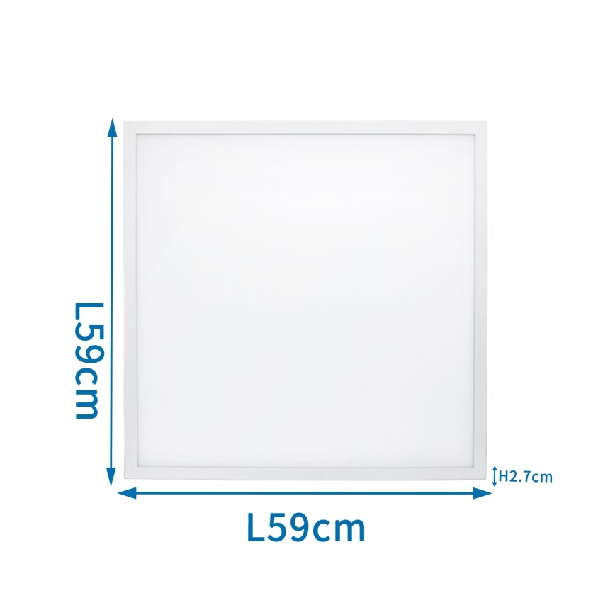 Aigostar - LED-Plafondpaneel LED/40W/230V 3000K/4000K/6500K 60x60cm wit
