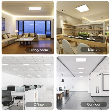 Aigostar - LED-Plafondpaneel LED/40W/230V 3000K/4000K/6500K 60x60cm wit