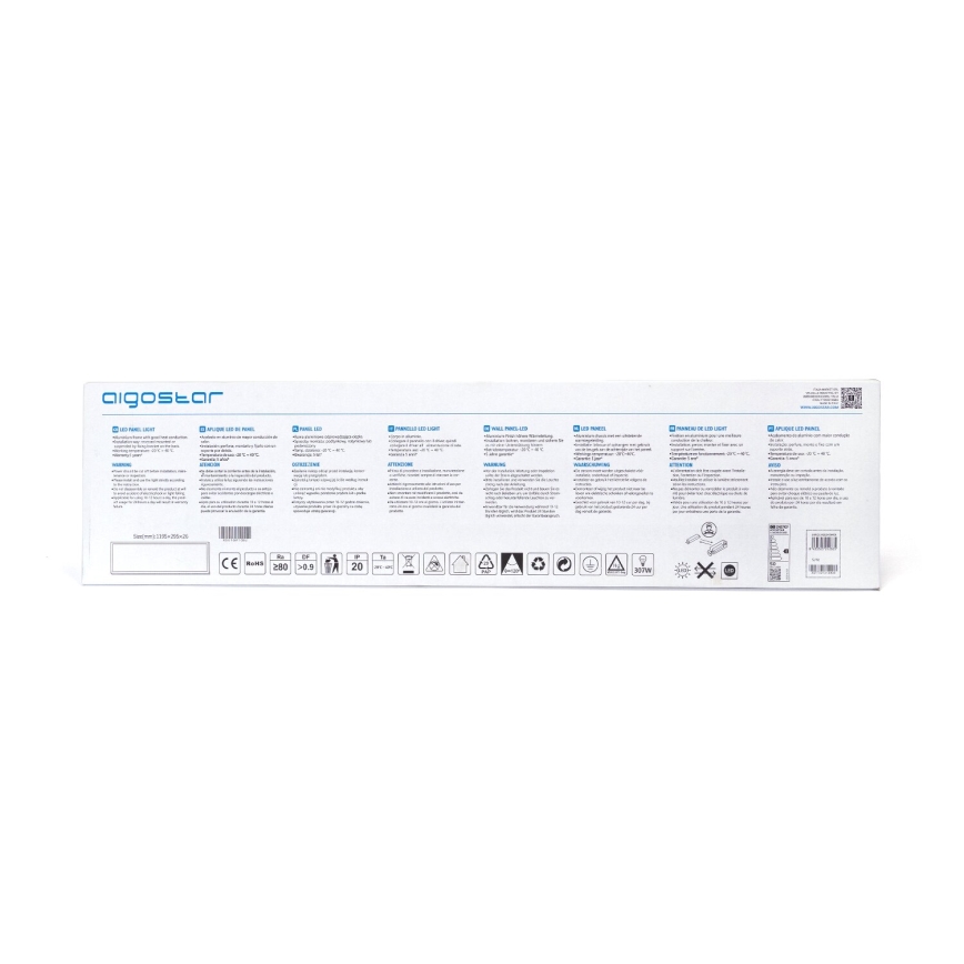 Aigostar - LED-Plafondpaneel LED/50W/230V 6500K 120x30cm wit
