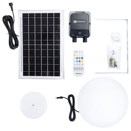 Aigostar - Dimbare RGB LED buitenlamp MESH LED/35W/3,7V 4000mAh 2700-6500K IP65 Ø 30 cm