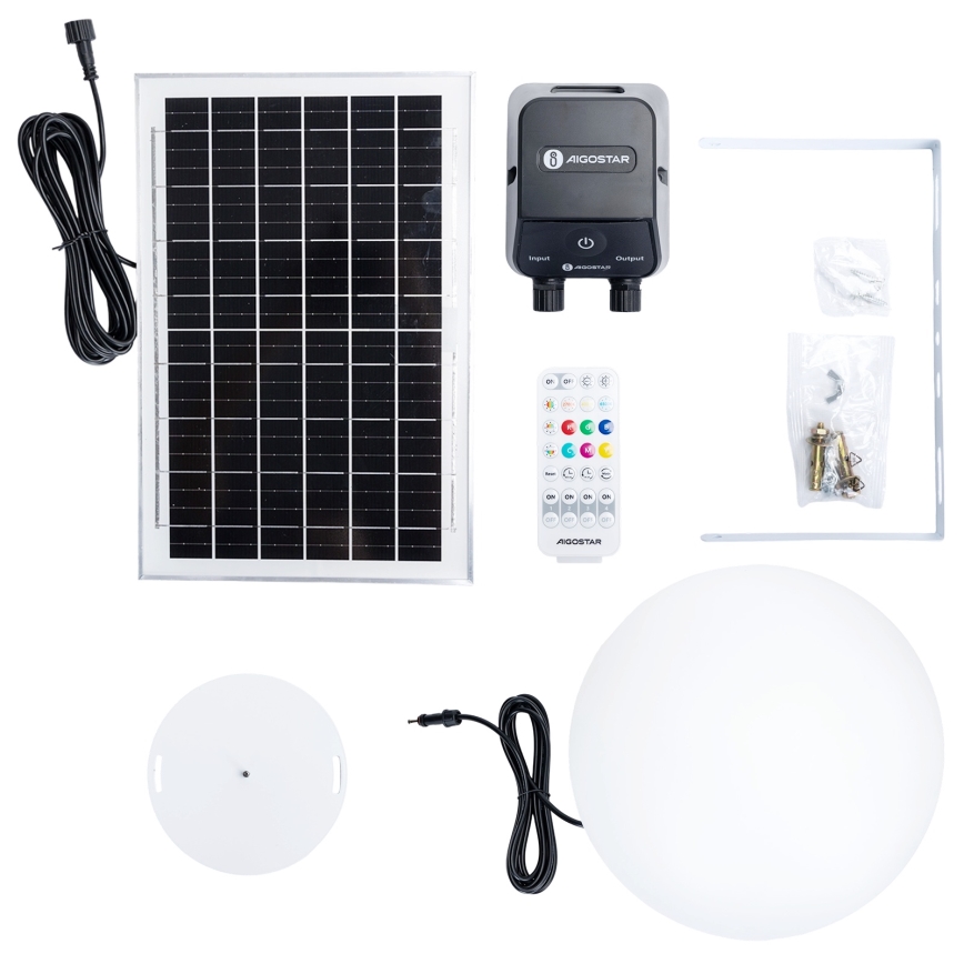 Aigostar - Dimbare RGB LED buitenlamp MESH LED/35W/3,7V 4000mAh 2700-6500K IP65 Ø 30 cm