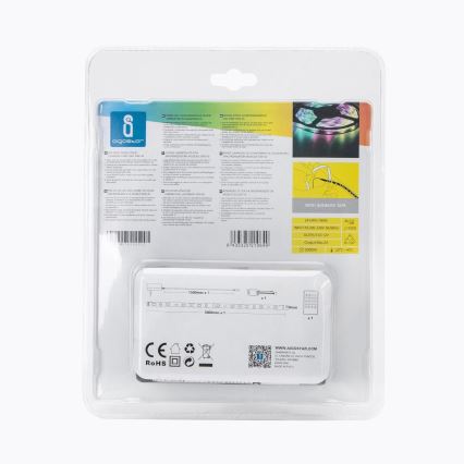Aigostar - LED RGB dimbare buitenstrip 3m LED/24W/12/230V IP65 + afstandsbediening
