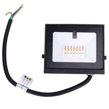 Aigostar - dimbare RGB LED-schijnwerper LED/20W/230V IP65 + afstandsbediening