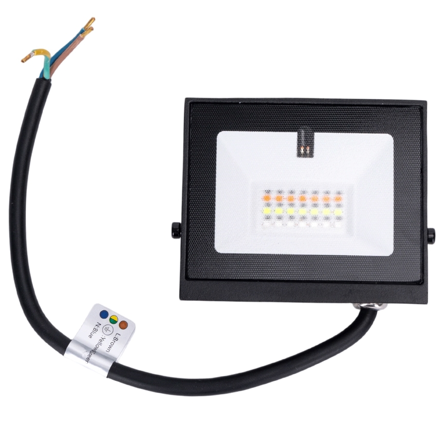 Aigostar - dimbare RGB LED-schijnwerper LED/20W/230V IP65 + afstandsbediening