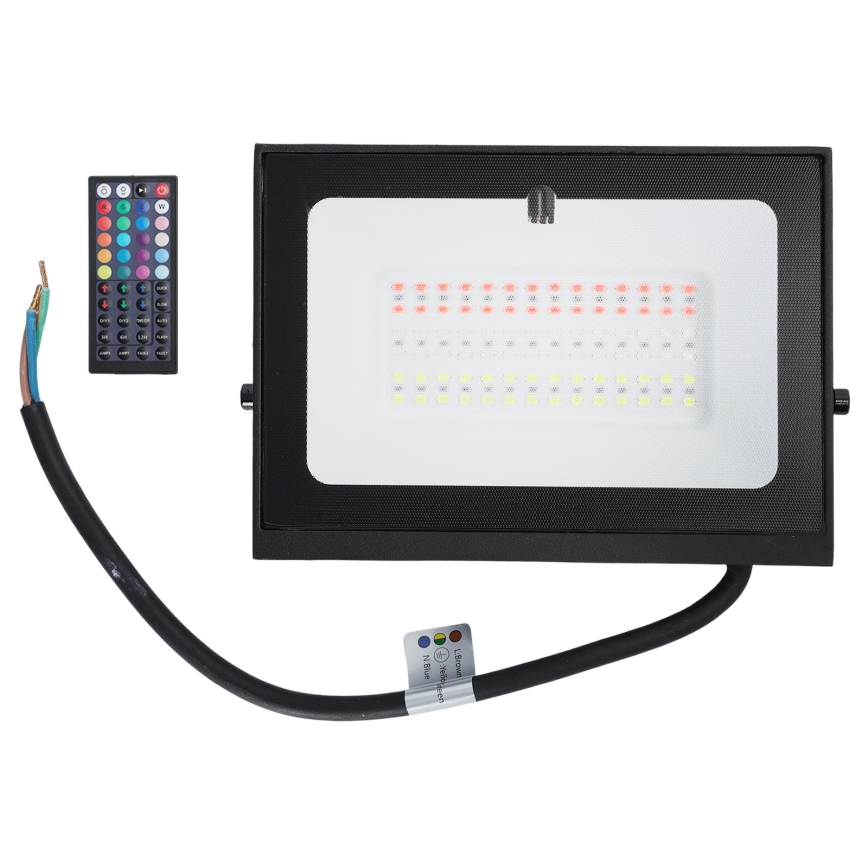 Aigostar - LED RGB dimbare schijnwerper LED/50W/230V IP65 + afstandsbediening