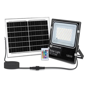 Aigostar - LED RGB Dimbare zonne-schijnwerper LED/150W/3,2V IP66 + afstandsbediening