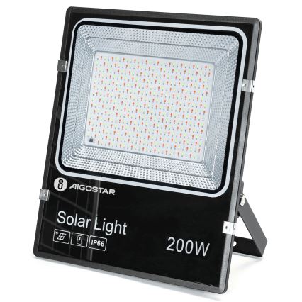 Aigostar - LED RGB Dimbare zonne-schijnwerper LED/200W/3,2V IP66 + afstandsbediening