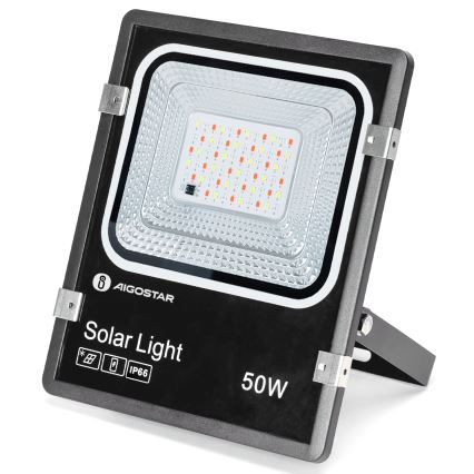 Aigostar - LED RGB Dimbare zonne-schijnwerper LED/50W/3,2V IP66 + afstandsbediening