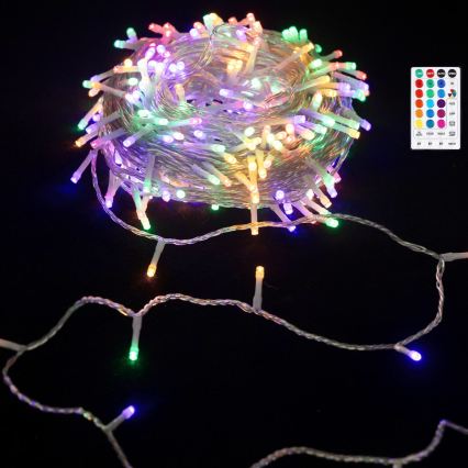 Aigostar - LED RGB Buiten kerstsnoer 50xLED/7 functies 4xAA 5,3m IP44 multikleurig + afstandsbediening