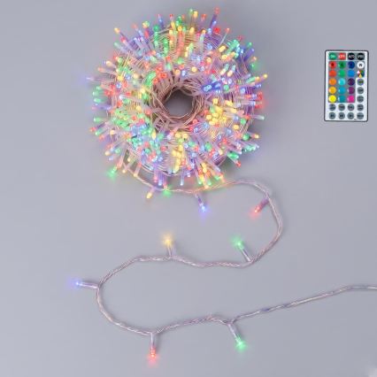 Aigostar - LED RGB Buiten kerstsnoer 50xLED/7 functies 4xAA 5,3m IP44 multikleurig + afstandsbediening