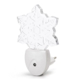 Aigostar - LED RGB Nachtlampje met schemersensor LED/0,5W/230V sneeuwvlok