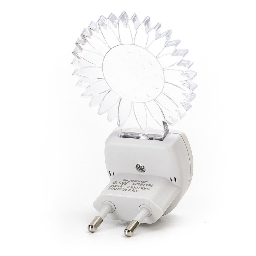Aigostar - LED RGB nachtlampje met sensor LED/0,5W/230V zon
