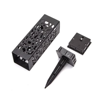 Aigostar - LED RGB Solar lamp LED/0,006W/1,2V 28,5cm zwart  IP44 100 mAh