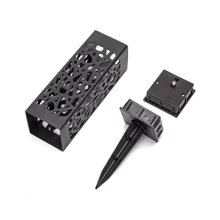 Aigostar - LED RGB Solar lamp LED/0,006W/1,2V 28,5cm zwart  IP44 100 mAh