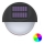 Aigostar - LED RGB Solar wand lamp LED/1W/1,2V zwart IP44