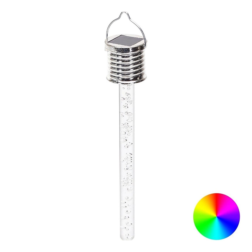 Aigostar - LED RGB Solarverlichting LED/0,006W/1,2V 4000 mAh chroom IP44