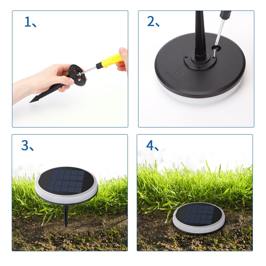 Aigostar - LED RGB Solarverlichting LED/0,6W/3,7V IP65