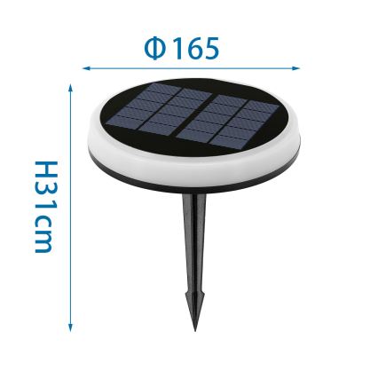 Aigostar - LED RGB Solarverlichting LED/0,6W/3,7V IP65