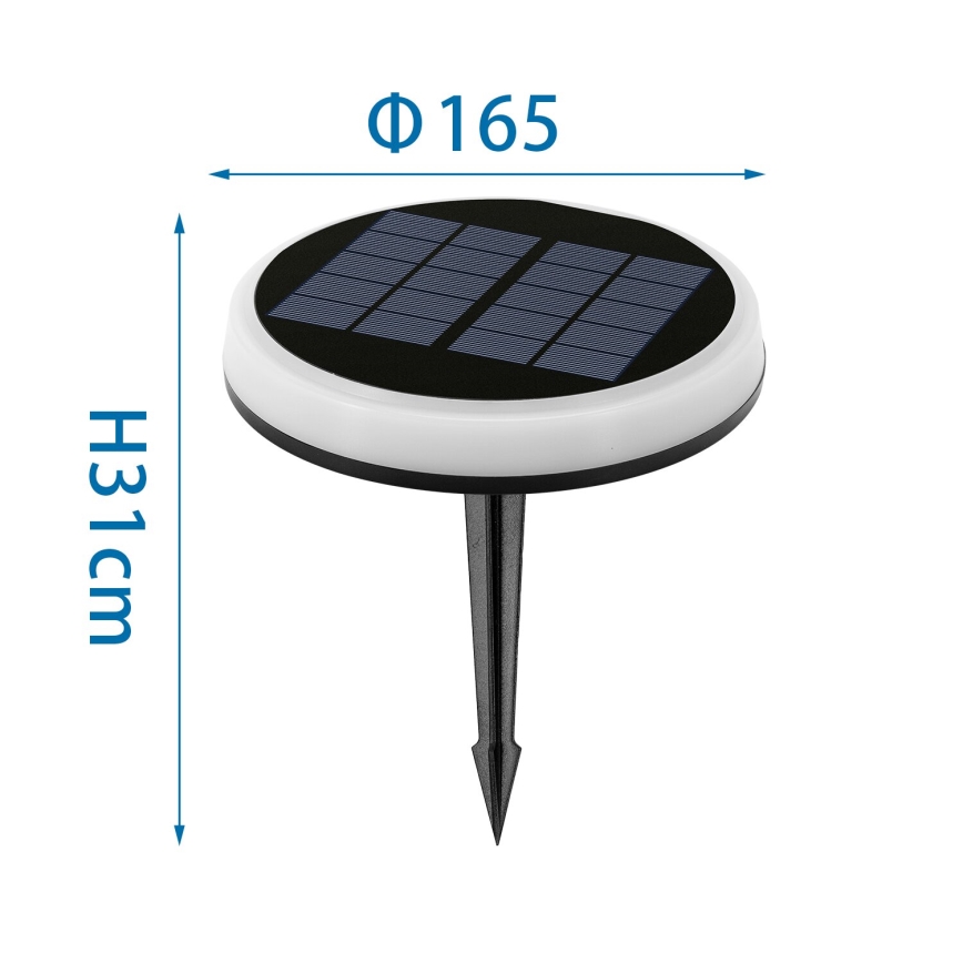 Aigostar - LED RGBIC Solar lamp LED/0,6W/3,7V IP65
