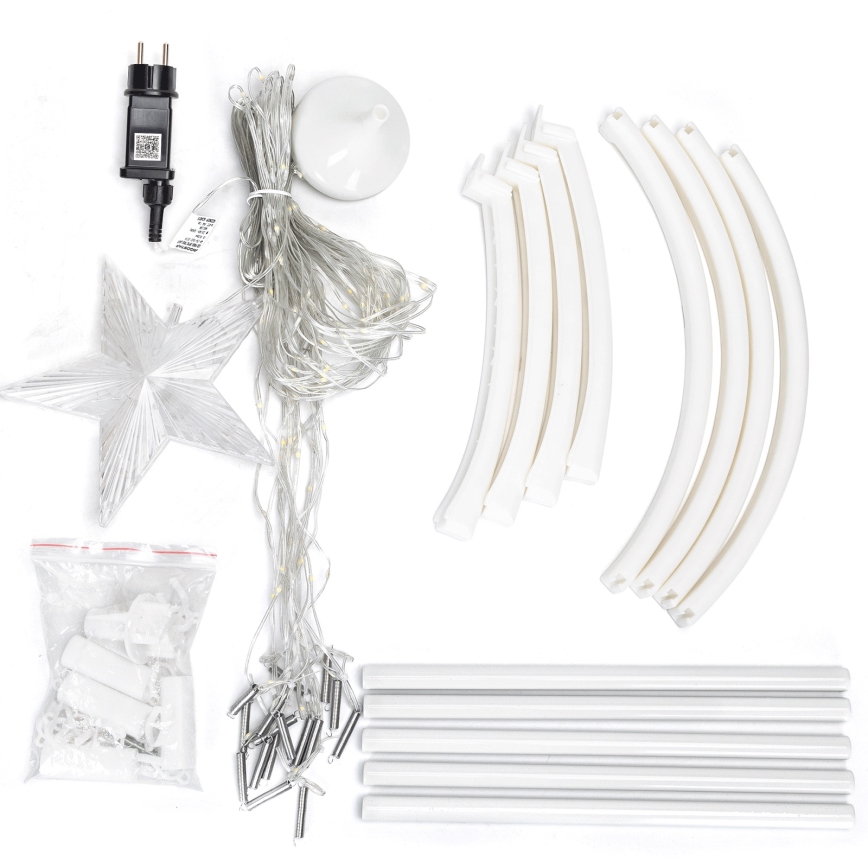 Aigostar - LED RGBICW Slimme buiten kerstdecoratie MESH 165xLED/230V 1,8m IP44 + afstandsbediening