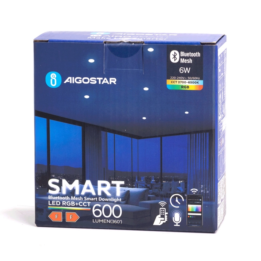 Aigostar - LED RGBW Dimbare en hangende badkamer verlichting MESH Smart LED/6W/230V 2700-6500K IP44