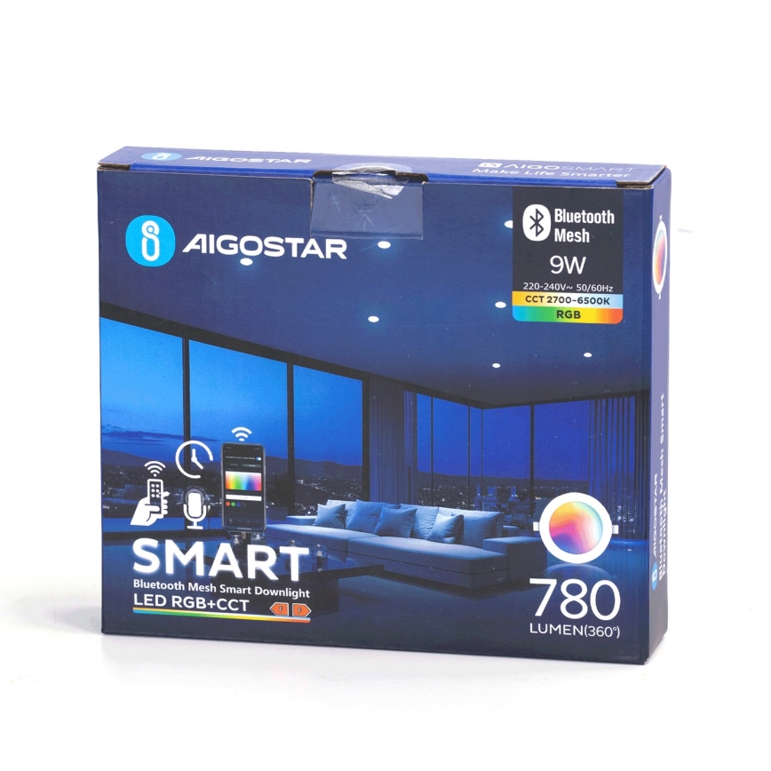 Aigostar - LED RGBW Dimbare en hangende badkamer verlichting MESH Smart LED/9W/230V 2700-6500K IP44