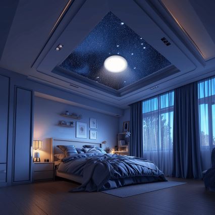 Aigostar - LED RGBW Dimbare badkamer plafondlamp MESH Smart LED/12W/230V IP44 + afstandsbediening