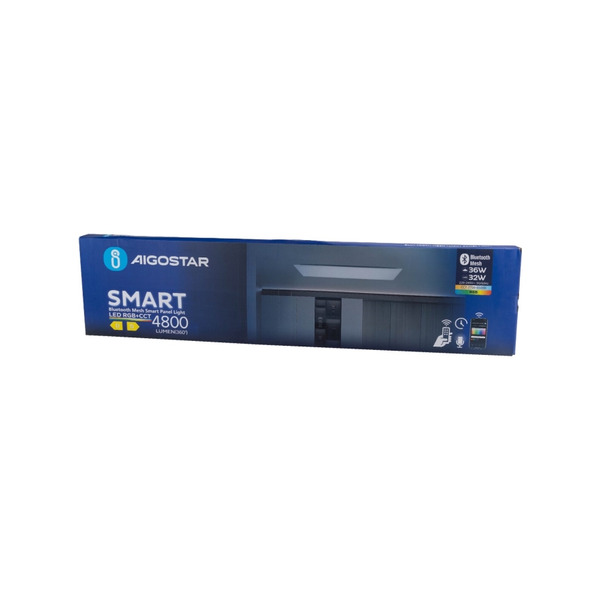 Aigostar - LED RGBW Dimbaar inbouwpaneel MESH LED/36W/230V 2700-6500K 120x30 cm