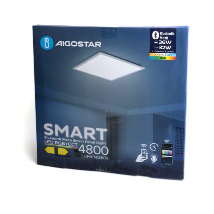Aigostar - LED RGBW Dimbaar inbouwpaneel MESH LED/36W/230V 60x60 cm