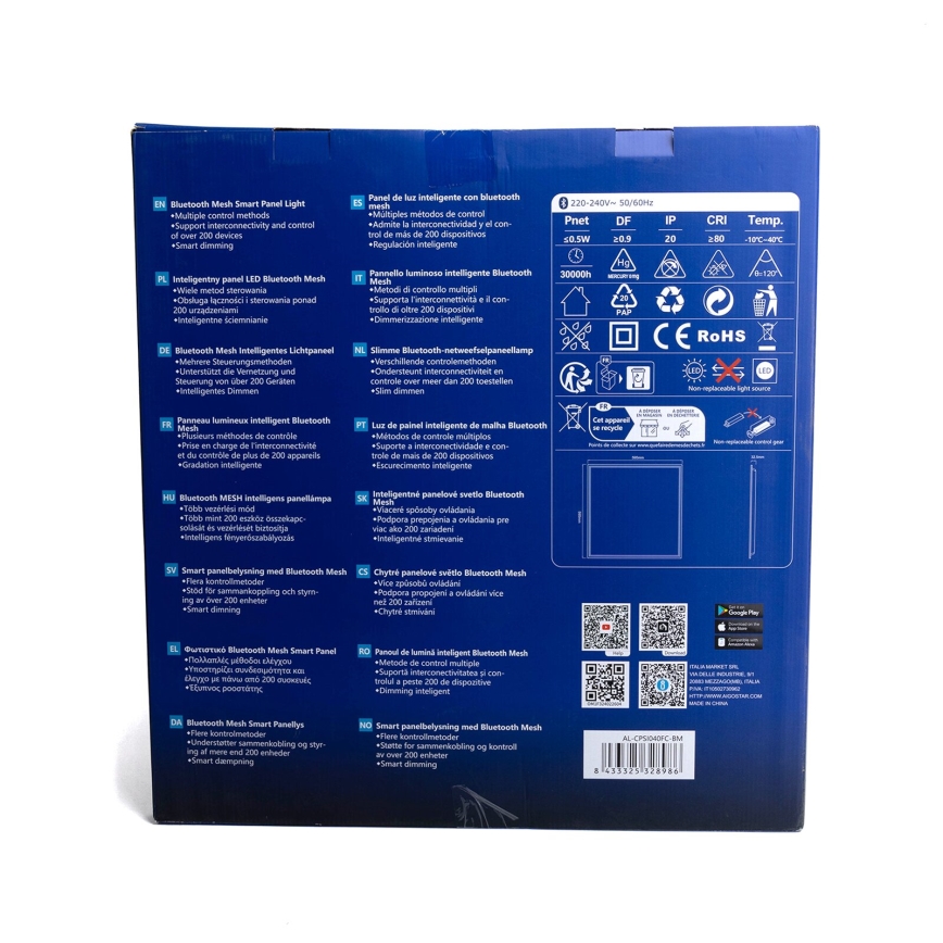 Aigostar - LED RGBW Dimbaar inbouwpaneel MESH LED/36W/230V 60x60 cm