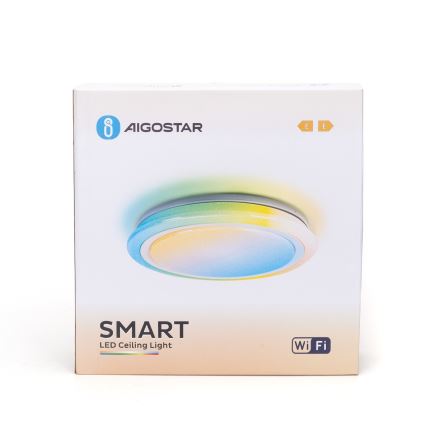 Aigostar - LED RGBW Dimbare badkamer lamp LED/39W/230V 50 cm Wi-Fi IP44