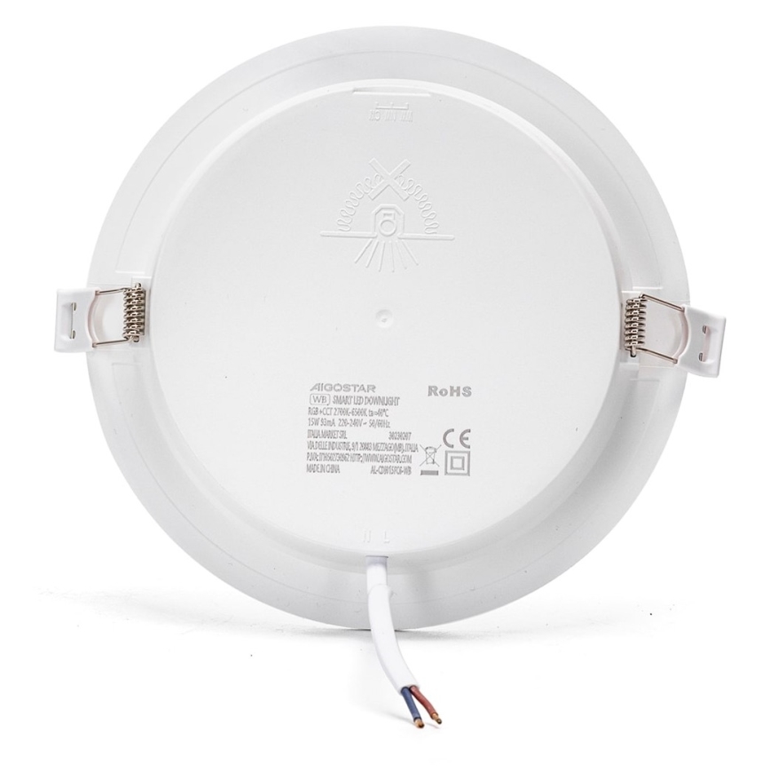 Aigostar - LED RGBW Dimbare hangende plafondverlichting LED/15W/230V 2700-6500K diameter 17,5 cm Wi-Fi