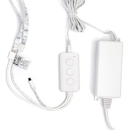 Aigostar - LED RGBW dimbare LED-strip/48W/12V 2x7,5 m Wi-Fi