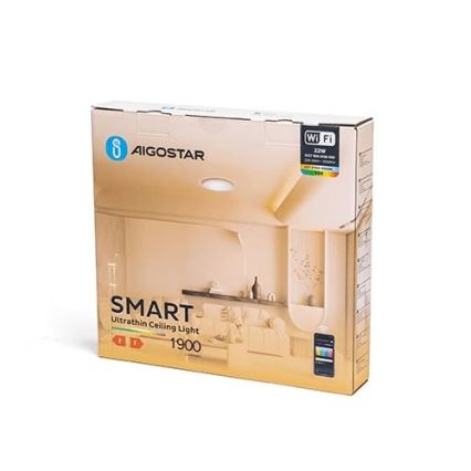 Aigostar - LED RGBW Dimbare plafondlamp LED/22W/230V 2700-6500K Wi-Fi