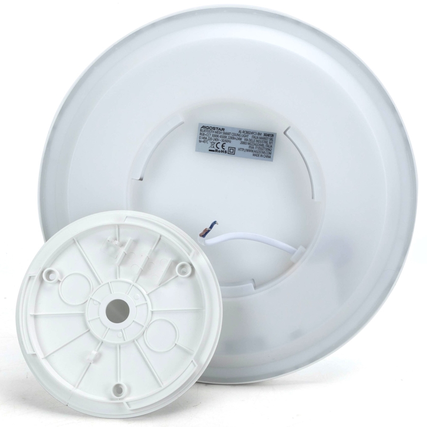 Aigostar - LED RGBW Dimbare plafondlamp MESH LED/24W/230V 3000-6500K wit + afstandsbediening