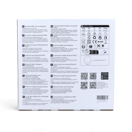 Aigostar - LED RGBW Dimbare plafondlamp MESH LED/24W/230V 3000-6500K wit + afstandsbediening