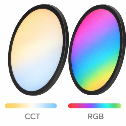 Aigostar - LED RGBW dimbare plafondlamp MESH LED/36W/230V 3000-6500K zwart + afstandsbediening