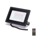 Aigostar - LED RGBW dimbare schijnwerper LED/30W/230V IP65 + afstandsbediening