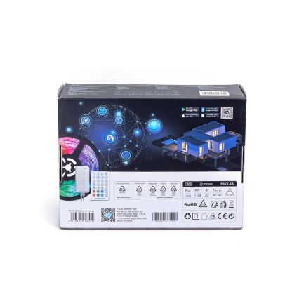 Aigostar - LED RGBW dimbare strip LED/48W/12V 2x7,5 m Wi-Fi