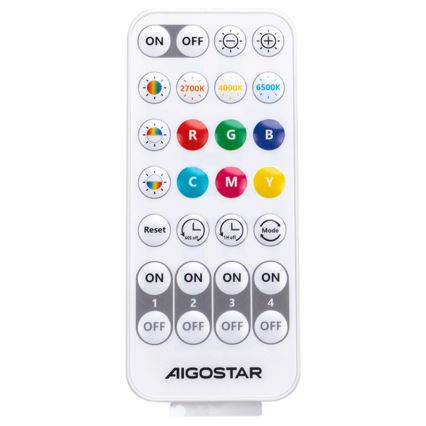 Aigostar - LED RGBW Dimbare wandlamp MESH Smart LED/8W/230V + afstandsbediening