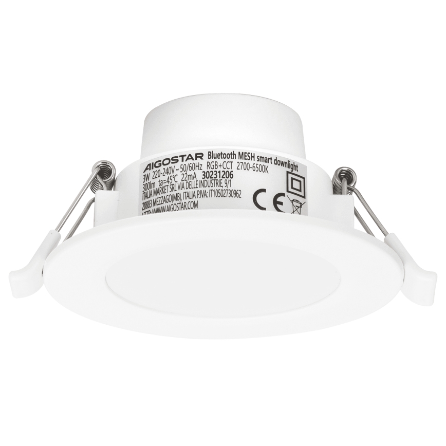 Aigostar - LED RGBW Dimbare inbouwlamp voor de badkamer MESH Smart LED/3W/230V 2700-6500K IP44