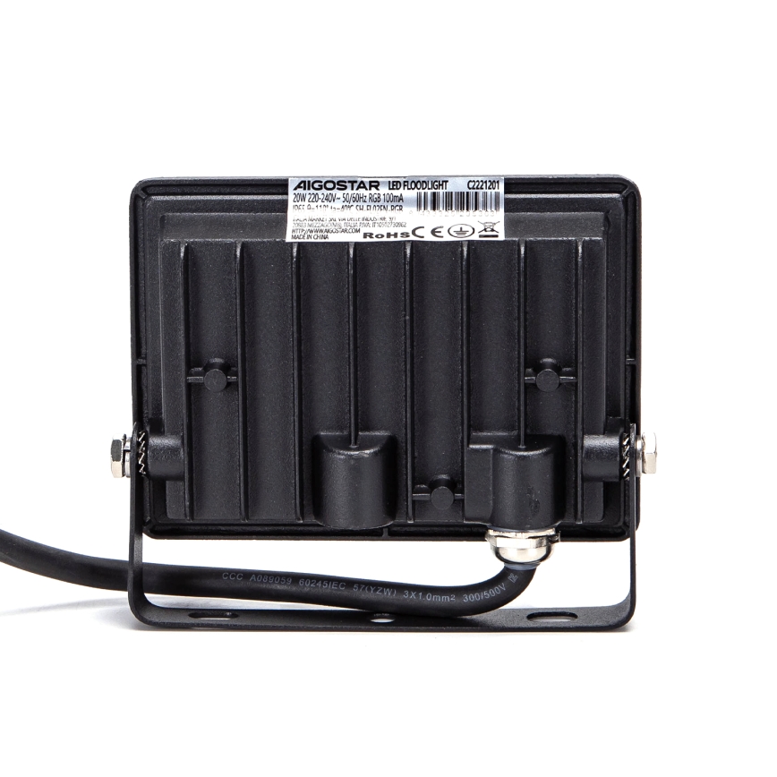 Aigostar - LED RGBW dimbare schijnwerper LED/20W/230V IP65 + afstandsbediening