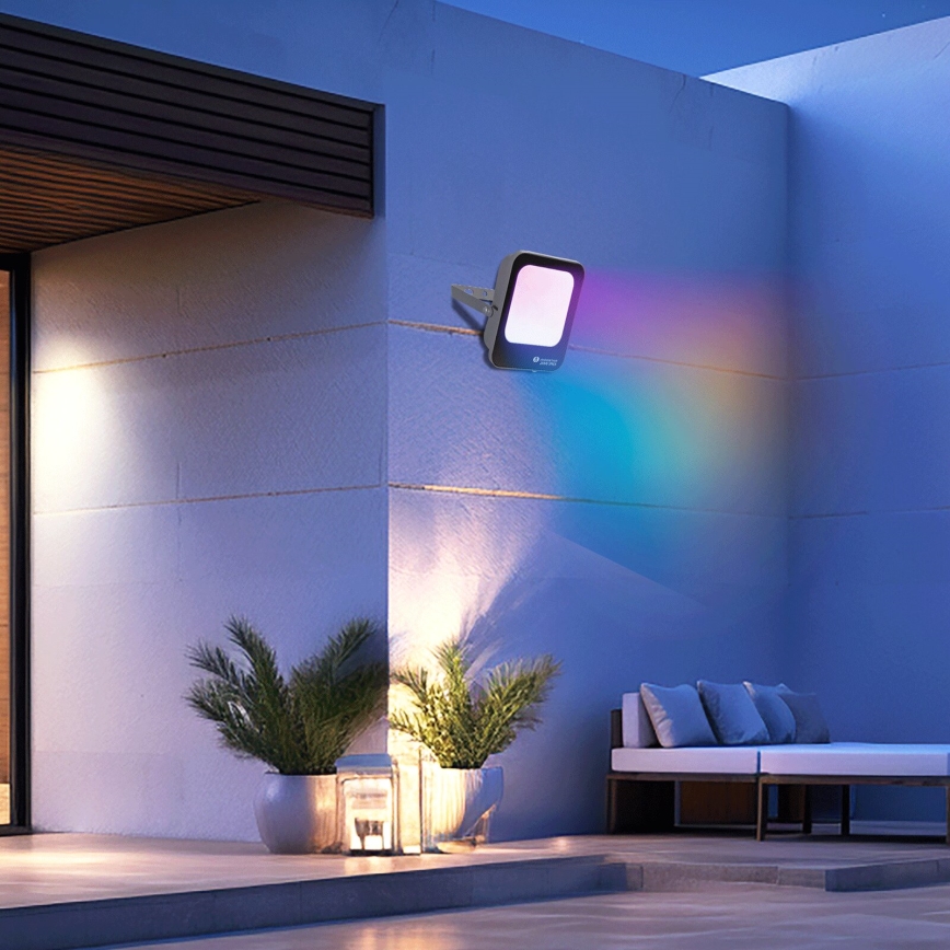 Aigostar - LED RGBW Dimbare schijnwerper MESH Smart LED/20W/230V 6500K IP65 + afstandsbediening