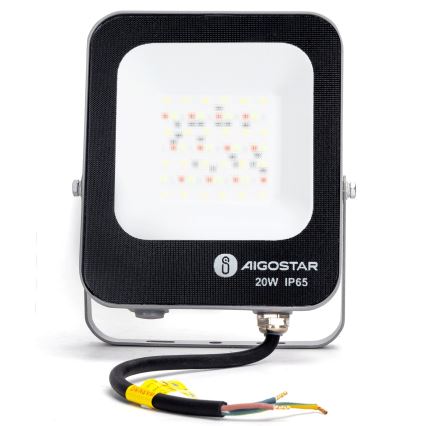 Aigostar - LED RGBW Dimbare schijnwerper MESH Smart LED/20W/230V 6500K IP65 + afstandsbediening
