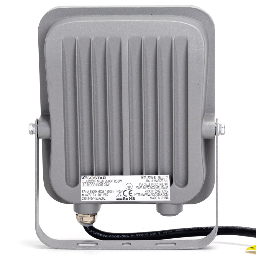 Aigostar - LED RGBW Dimbare schijnwerper MESH Smart LED/20W/230V 6500K IP65 + afstandsbediening