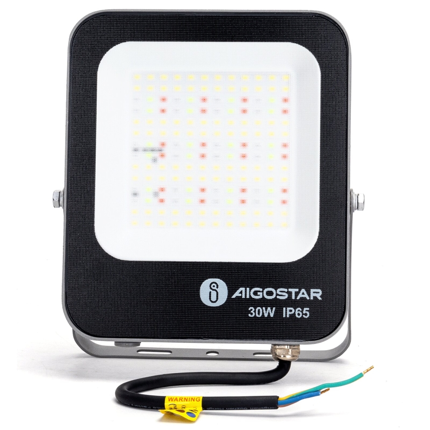 Aigostar - LED RGBW Dimbare schijnwerper MESH Smart LED/30W/230V 6500K IP65 + afstandsbediening