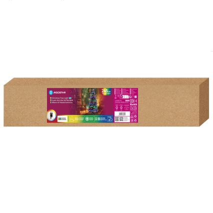 Aigostar - LED-kerstboom voor buiten 245xLED/8 functies 2,1 m IP44 meerkleurig