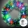 Aigostar - LED RGBY buiten kerstkrans 72xLED/3xAA Ø 50 cm IP44