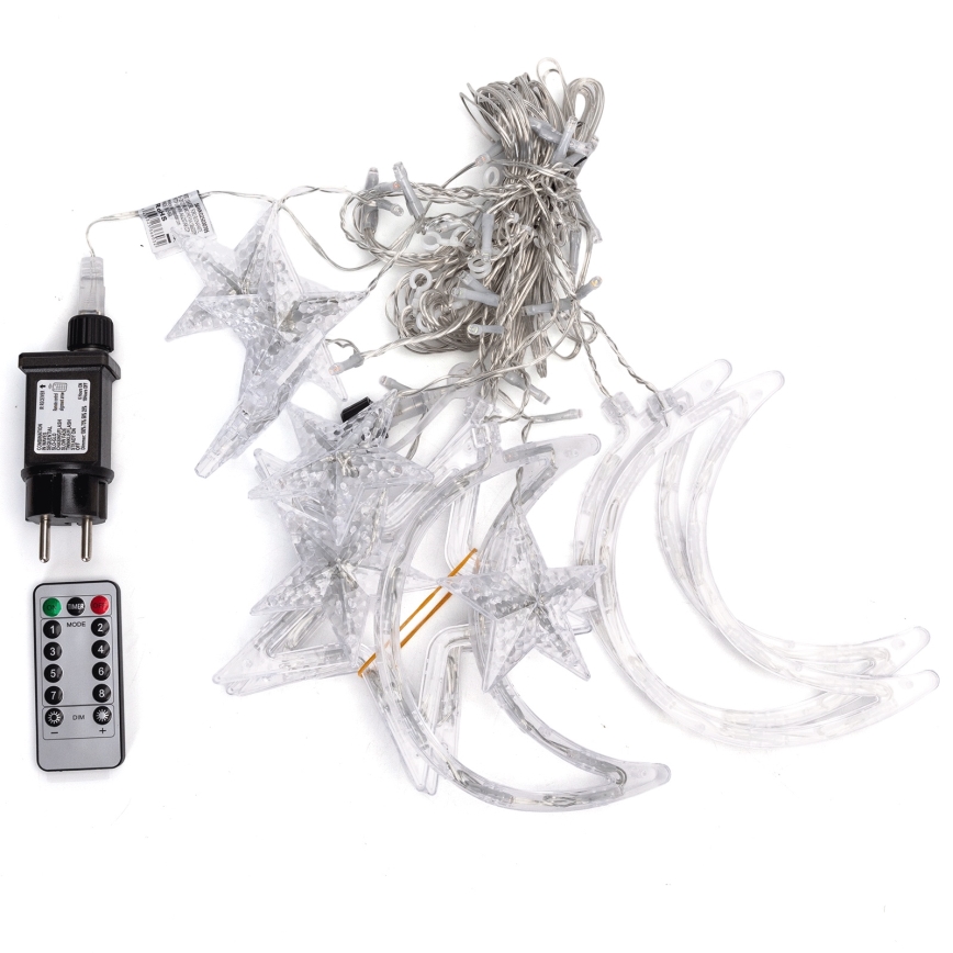 Aigostar - LED RGBY buiten kerstslinger 120xLED/8 functies 3x0,6m IP44 multicolor + afstandsbediening